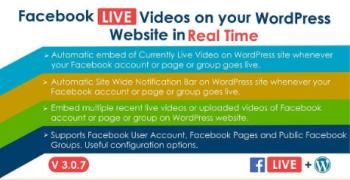 Facebook Live Video Auto Embed for WordPress 3.0.7